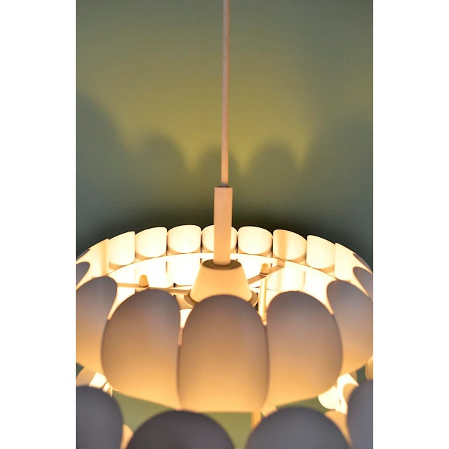 Metal Mid-Century Swiss Pendant Lamp by Hans Zender for Temde For Sale - Image 7 of 10