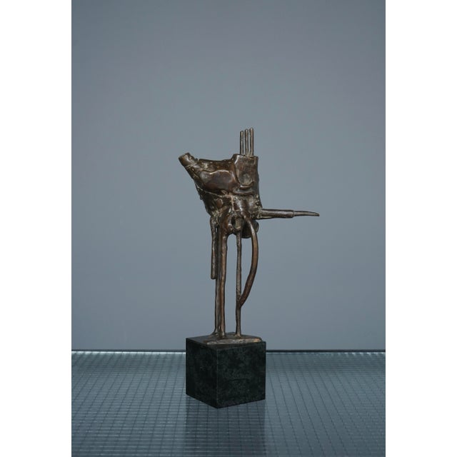 Abstract Bronze Sculpture by Jetty Homan, Netherlands, 1972 For Sale - Image 6 of 12