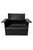 Dieter Rams Model 620 Armchair in Black Leather by Dieter Rams for Vitsoe, 1970s For Sale - Image 4 of 7