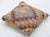 A one-of-a-kind handwoven Afghan wool kilim accent pillow featuring harlequin diamond grid. Cut and sewn by hand from a...