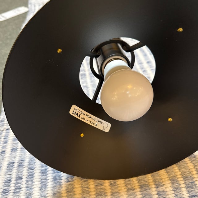 Hubbarton Forge Black Mini Henry Pendant For Sale - Image 4 of 11