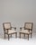 Pair of 19th Century French Chestnut Brown Louis XVI Oak Upholstered Armchairs For Sale In Greensboro - Image 6 of 15