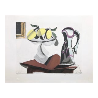 "Nature Morte Au Citron Et a La Cruche" 1980s Pablo Picasso Estate Lithograph For Sale