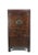 Chinoiserie 1900 - 1909 Asian Elm Cabinet With Painted Panel Doors For Sale - Image 3 of 12