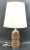 Vintage Mid-Century Chrome & Cork Table Lamp With Matching Cork And Fabric Shade For Sale - Image 10 of 10
