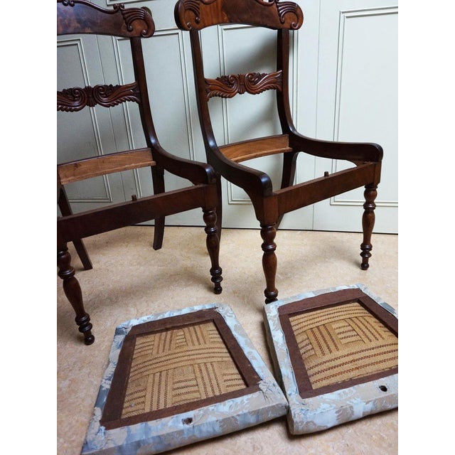 English Sheraton Mahogany Side Chairs, 1830s, Set of 2 For Sale - Image 13 of 14