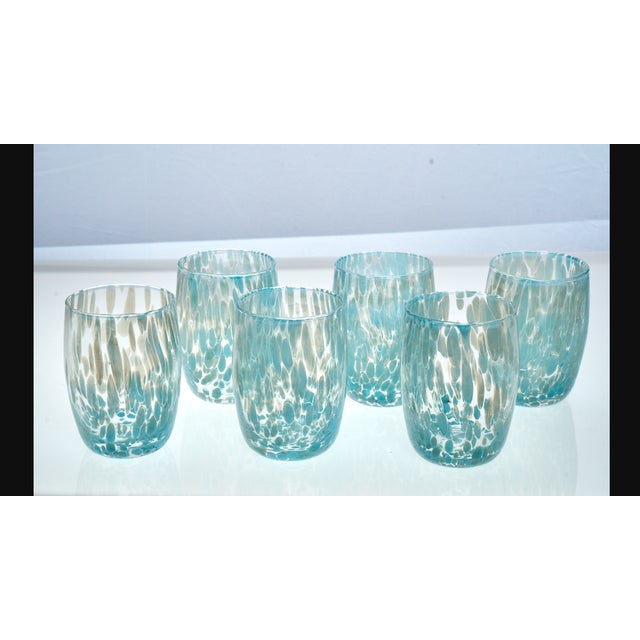 Capri Glasses by Mariana Iskra, Set of 6 For Sale - Image 4 of 8