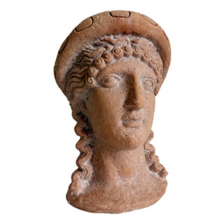 Italian Terracotta Bust Statue For Sale