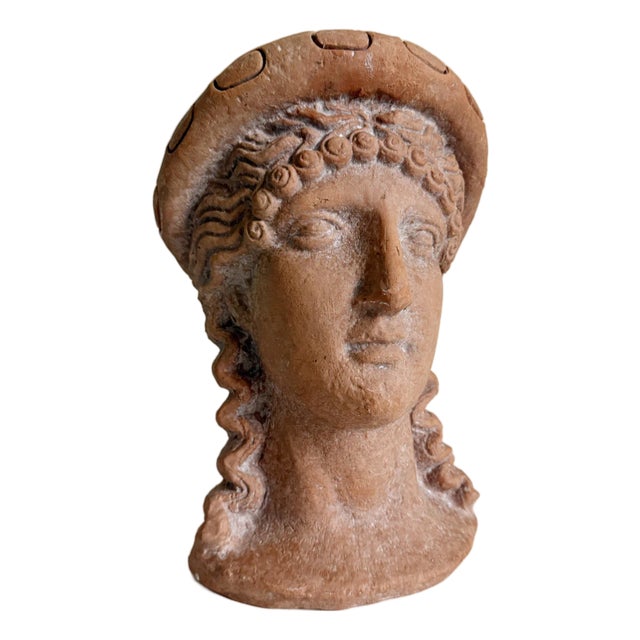 Italian Terracotta Bust Statue For Sale