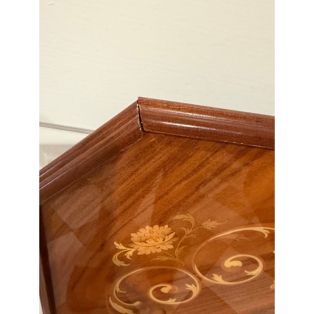 1980s Italian Octagonal Multi-Game Table With 4 Chairs, Inlaid Wood, Chess, Backgammon & Roulette, 1980s For Sale - Image 5 of 10