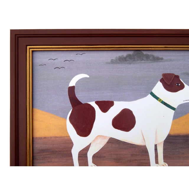Matt Rix, Naive Style Jack Russell Terrier, Print, Framed For Sale - Image 4 of 11