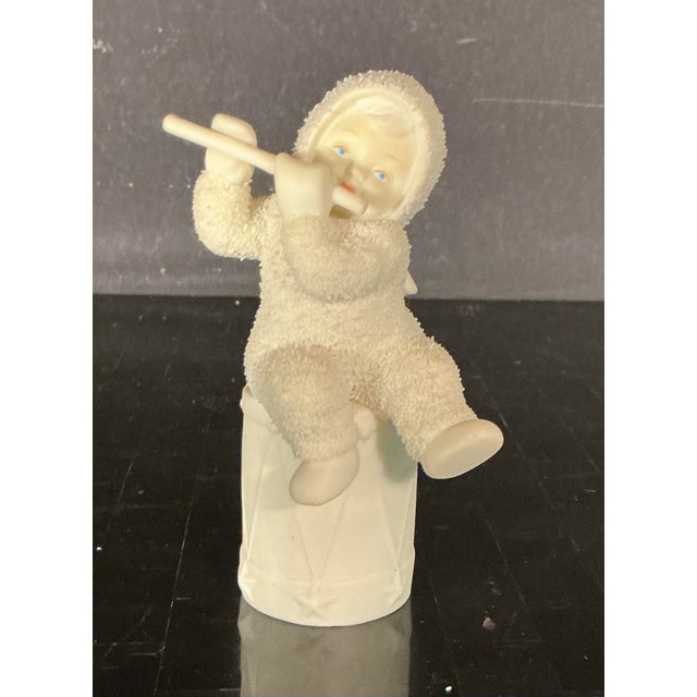 Vintage Department 56 Snowbabies "I'll Play a Christmas Tune," in Original Packaging 1995-1999 For Sale In Greenville, SC - Image 6 of 12