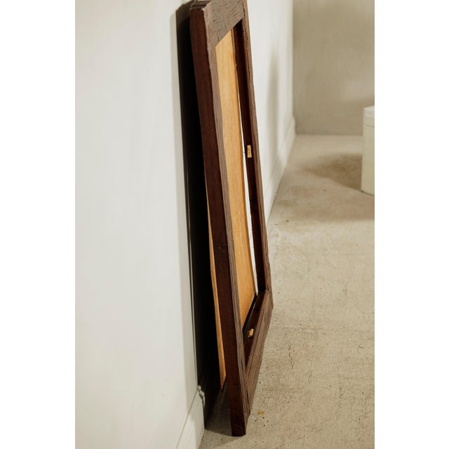 Antique Dutch Colonial Java Wooden Frame with Rustic Hand-Carved Detailing For Sale - Image 12 of 18