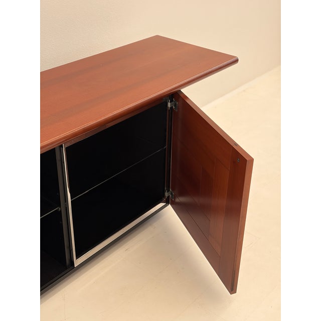 Sheraton-Style Low Sideboard by Giotto Stoppino and Ludovico Acerbis for Acerbis, 1970s For Sale - Image 9 of 18