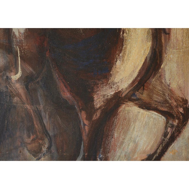 1960s Modernist Horse Painting, Framed For Sale - Image 9 of 13