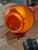 Vintage Le Smith Nubby Butt Orange Amberina Swung Vase - 39”Tall For Sale - Image 10 of 12
