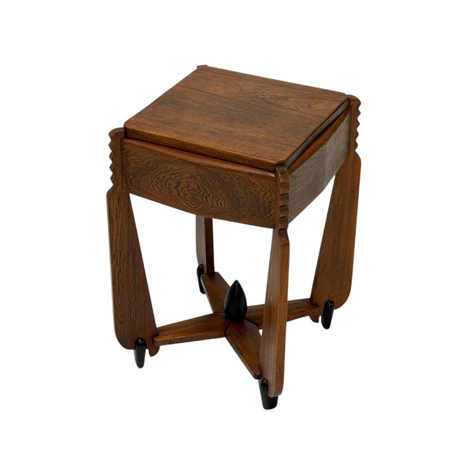 Art Deco Amsterdam School Side Table from Architect Christiaan Bartels, 1920s For Sale - Image 17 of 17