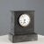 Antique Desk Clock in Black Marble, Metal and Glass, 19th Century For Sale - Image 11 of 11
