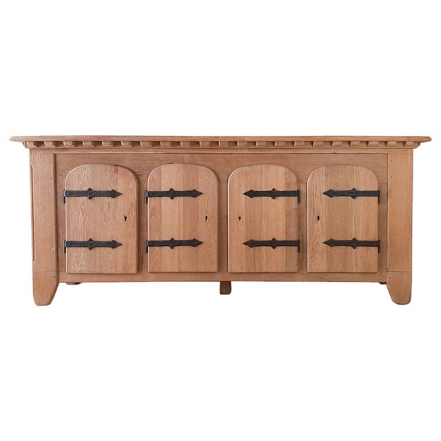 Spanish Oak Credenza, 1940s For Sale