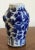 Small 19th Century Chinese Blue & White Meiping Porcelain Vase with Lion Mask Handles For Sale - Image 10 of 11