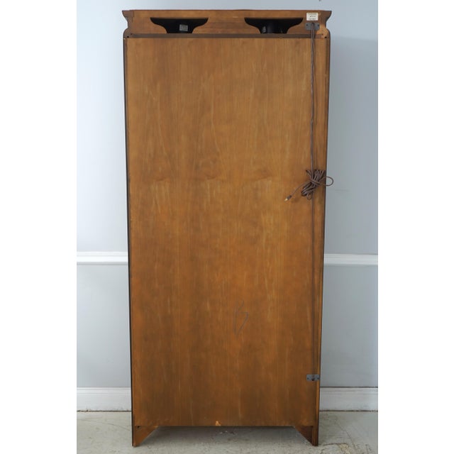 Pair of Century Asian Inspired Modern Design Curio Cabinets For Sale - Image 17 of 18