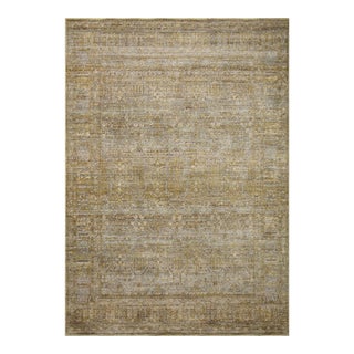 Jean Stoffer x Loloi Bradbury Dove / Gold 9'-0" x 12'-0" Area Rug For Sale
