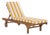 Newport Chaise Lounge, Yellow Stripe For Sale
