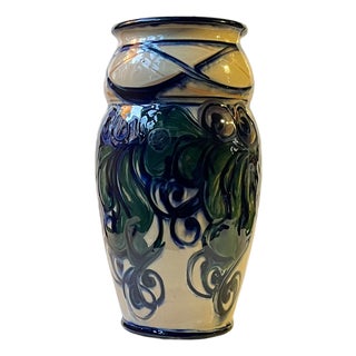 Large Art Nouveau Danish Hand-Glazed Vase from Danico, 1920s For Sale