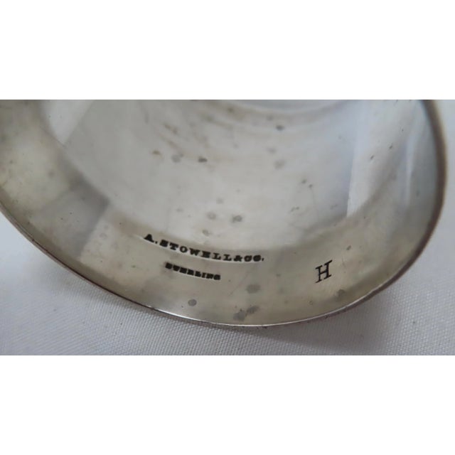 Large Beautifully Hand Engraved Antique American Victorian Sterling Silver Napkin Ring For Sale - Image 10 of 13