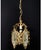 Vintage Chandelier Solid Brass Floral Figures From 1969s For Sale - Image 9 of 9