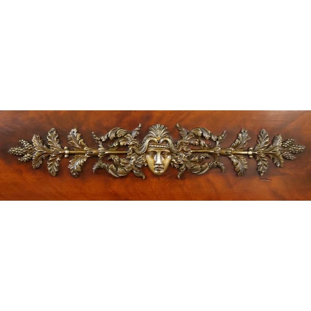 Late 19th Century Mahogany French Empire Two Door Cabinet For Sale In New York - Image 6 of 11