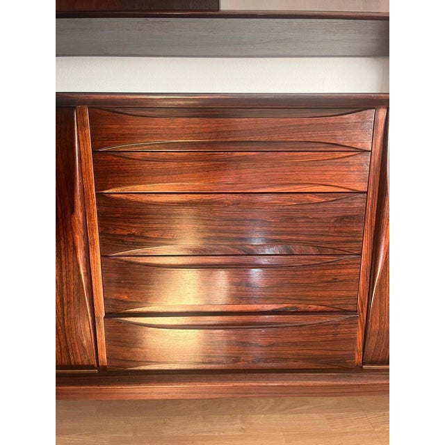 Arne Vodder Danish Rosewood Sideboard and Display Cabinet by Arne Vodder, 1950 For Sale - Image 4 of 13