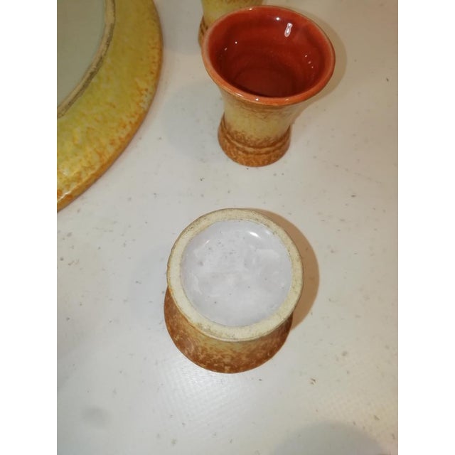 Ceramic Futurist Ceramic Set by Ivos Pacetti for La Spiga Albisola, Italy, 1920s, Set of 8 For Sale - Image 7 of 11