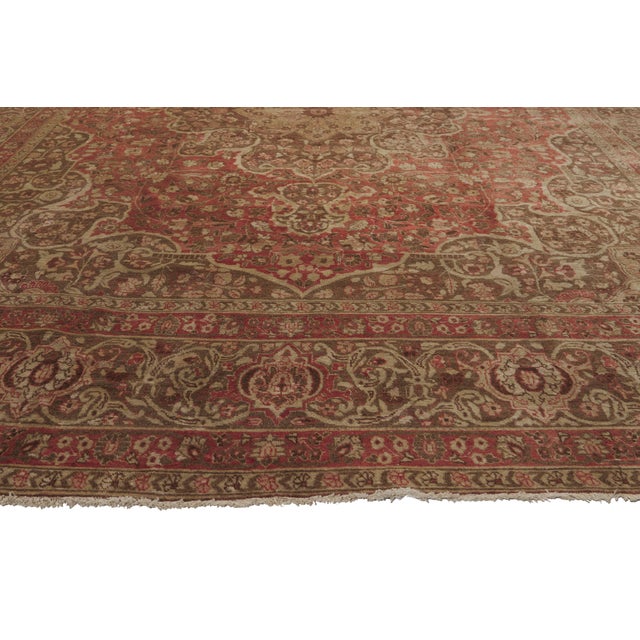 Haji Khalili Antique Persian Tabriz Rug, 09'00 X 12'00 For Sale - Image 4 of 10