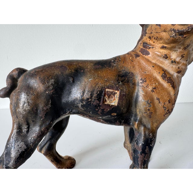 Antique Late 19th Century Cast Iron Boston Terrier Doorstop For Sale - Image 11 of 12