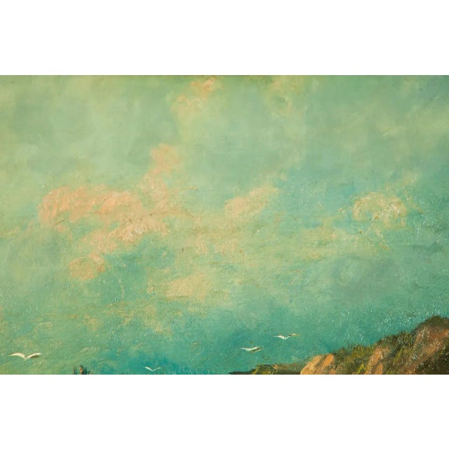 1930s Western Coastal Landscape Oil Painting, Framed For Sale In Los Angeles - Image 6 of 6