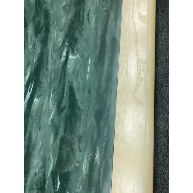 Wood 1980s Deco Revival Cerused Oak & Marble Resin Modern Coffee Table by Enrique Garcel For Sale - Image 7 of 10