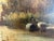 Antique European Romantic Lakeside Landscape With Windmill, Attr. To H. Volpini For Sale - Image 4 of 15