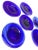 Glass Hand Blown Art Glass Cobalt Blue Butter Plates Set of 6 For Sale - Image 7 of 11