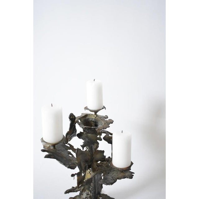 Vintage Brutalist Candleholder, 1960s For Sale - Image 4 of 5