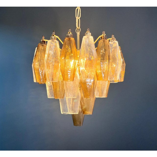 Murano Poliedri Chandelier by Carlo Scarpa, 1990s For Sale - Image 17 of 18