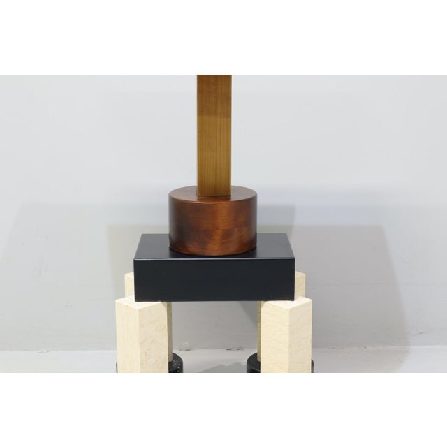 Wood Mod. Demistella Demilune Console Table by Ettore Sottsass for Up&Up, 1985 For Sale - Image 7 of 15