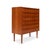Mid-Century Modern Vintage Danish Mid-Century Six-Drawer Teak Tallboy Dresser 1960s With Key For Sale - Image 3 of 8