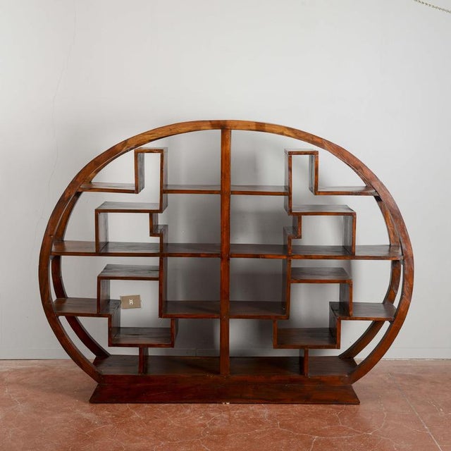 Vintage Oriental Style Bookcase For Sale - Image 3 of 18