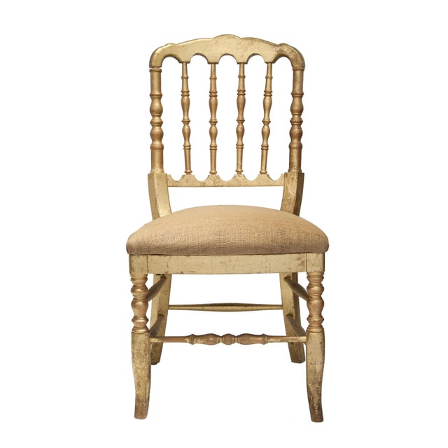 50 chairs, sold per piece. Napoleon-style solid wooden hand-crafted chairs. With turned bars in the back and turned legs....