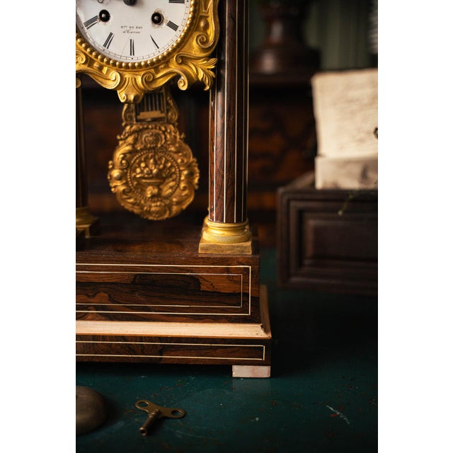 Clock in Bronze For Sale - Image 5 of 7