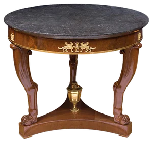 19th Century French Mahogany Center Table