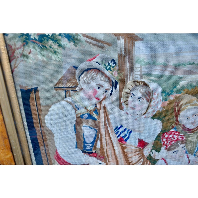 Early 19th Century Antique Needlepoint Tapestry For Sale - Image 5 of 13