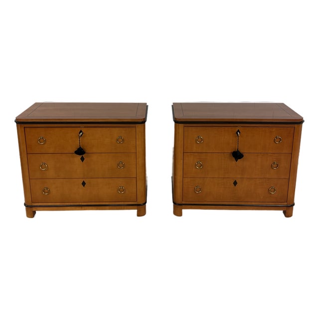 Vintage Biedermeier Bachelors Chests From National Mt. Airy, a Pair For Sale