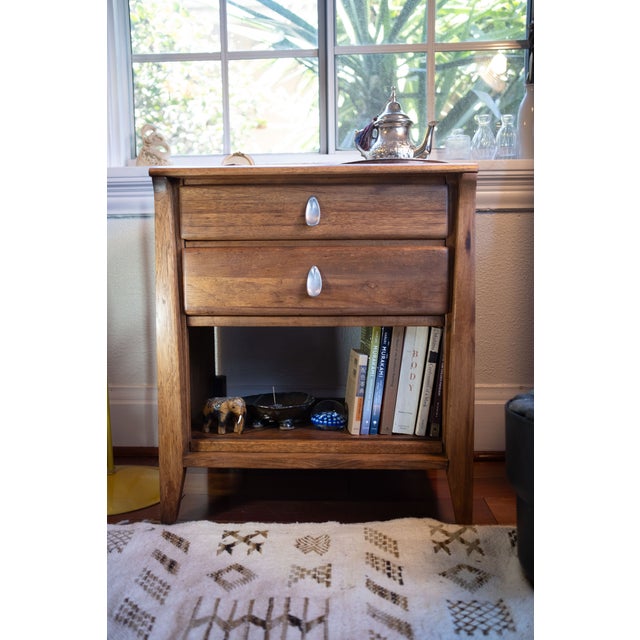 Brown Rare Vintage Attributed to Keller Furniture Co. Mid-Century Modern Nightstand / Side Table – Refinished For Sale - Image 8 of 9